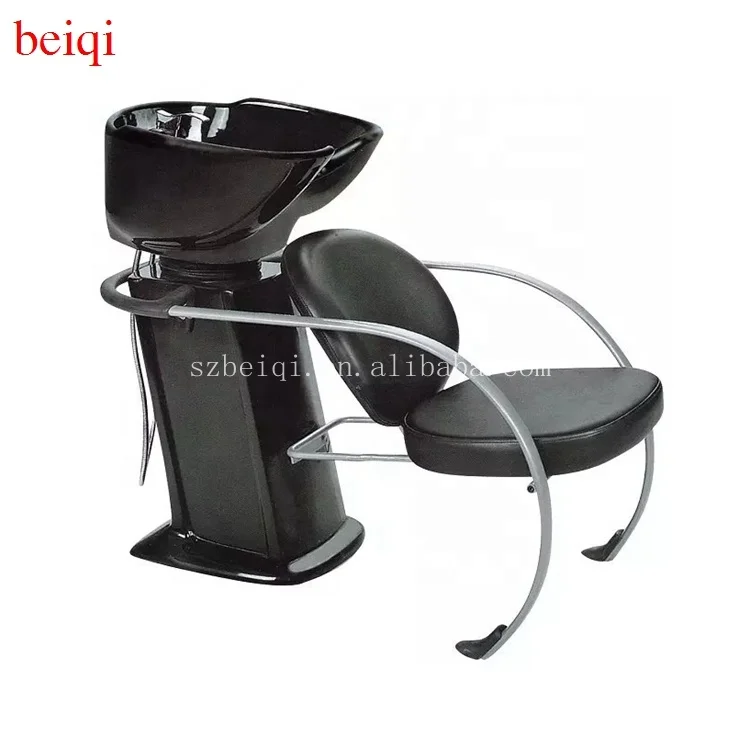 Factory wholesale salon hair washing ceramic bowls shampoo unit for sale