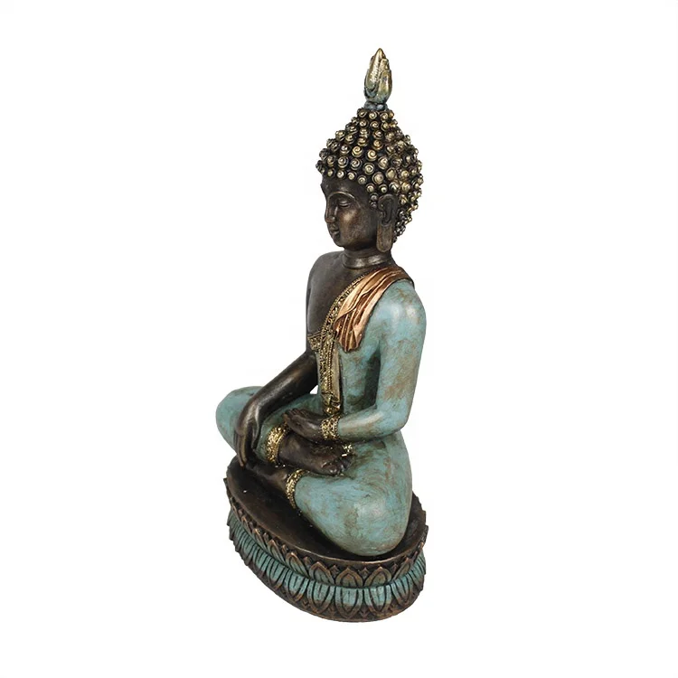 Fengshui tabletop mini resin meditation buddha statue for home