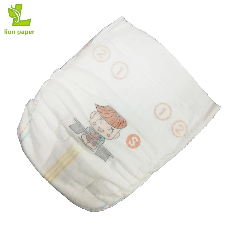 Royal Baby Semi Automatic Diaper Machine Non Woven Fabric Custom Printed Stocklot Smart Baby Diaper Set Printed PE Film