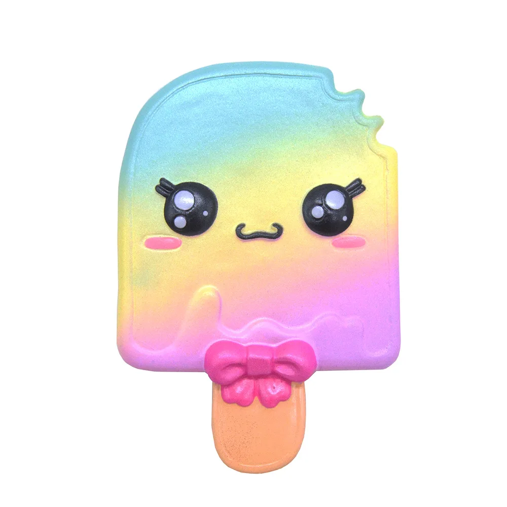 Mskwee Chinese Supplier Ice Lolly Kawaii Galaxy Ice Cream Squishy For Stress Relief Toy Popsicle Slow Rising Squeeze Toys