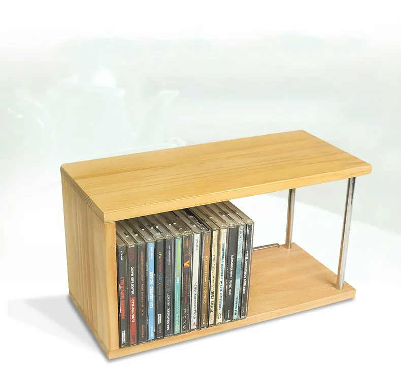 
wooden display stand rack for CD/DVD holder shelf and books 