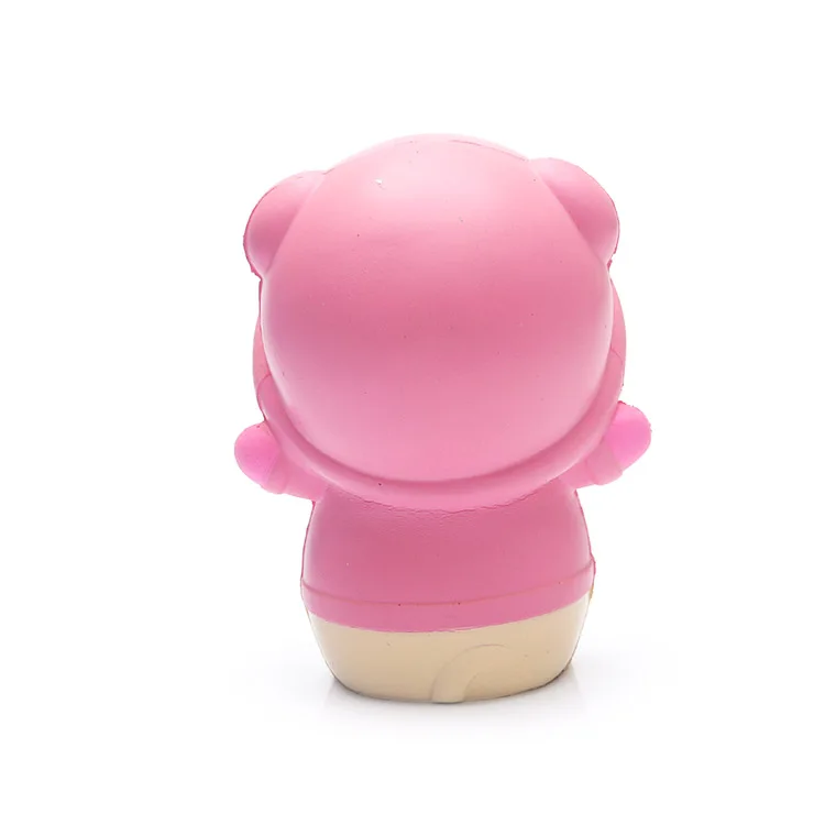 custom wholesale cheap pink pig doll slow rising squishy slime ball toys