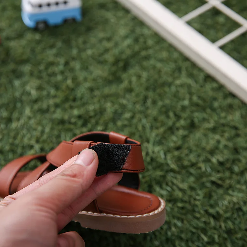 Детские сандалии для мальчиков и девочек, пляжная обувь с резиновой подошвой, 2019