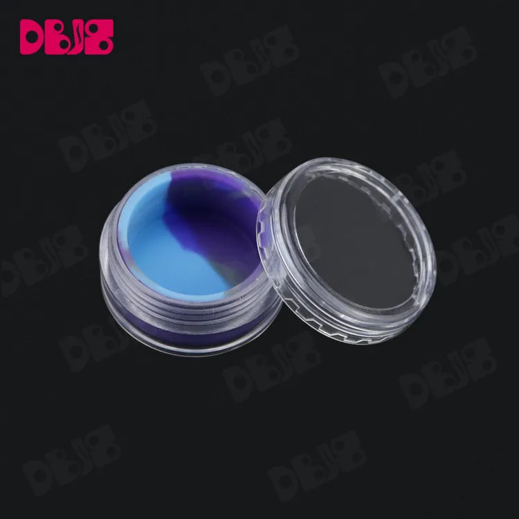 
Unique Design Silicone Container Wax Jars Custom Logo Plastic Clear Wax Container Jar 