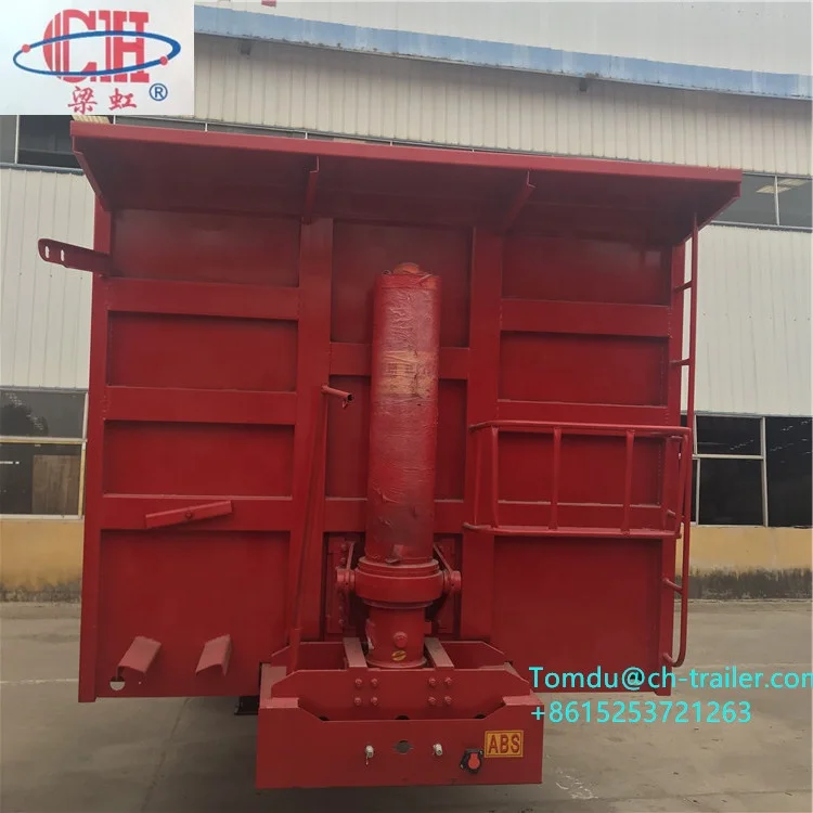 Lianghong  clinker and gravel transport Dumper trailer Rear Tipper Dump semi truck trailer