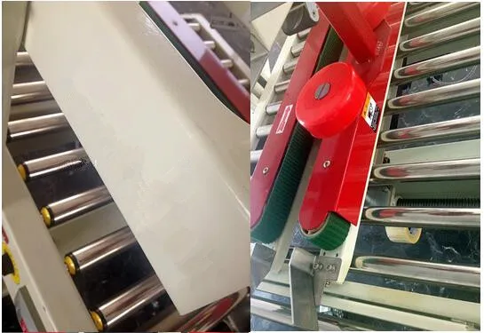 FXJ5050I  Side Drive Belt Semi Automatic Manual Flaps Folding Tape Carton Sealer