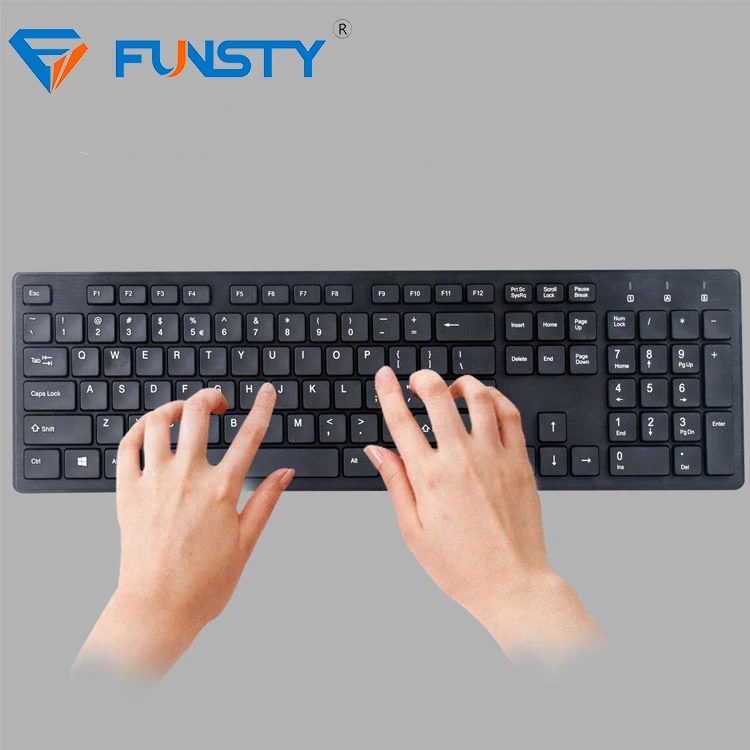 Тонкий перезаряжаемый беспроводной клавиатура и мышь офисный комплект Teclado Y Inalambrico