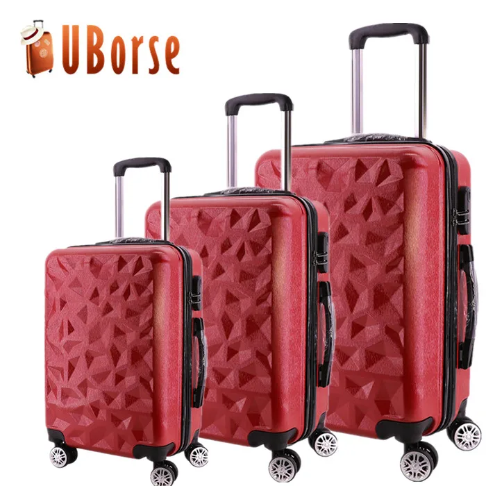 2019 NEW 4 wheel suitcase 3pcs trolley cabin size luggage suitcase