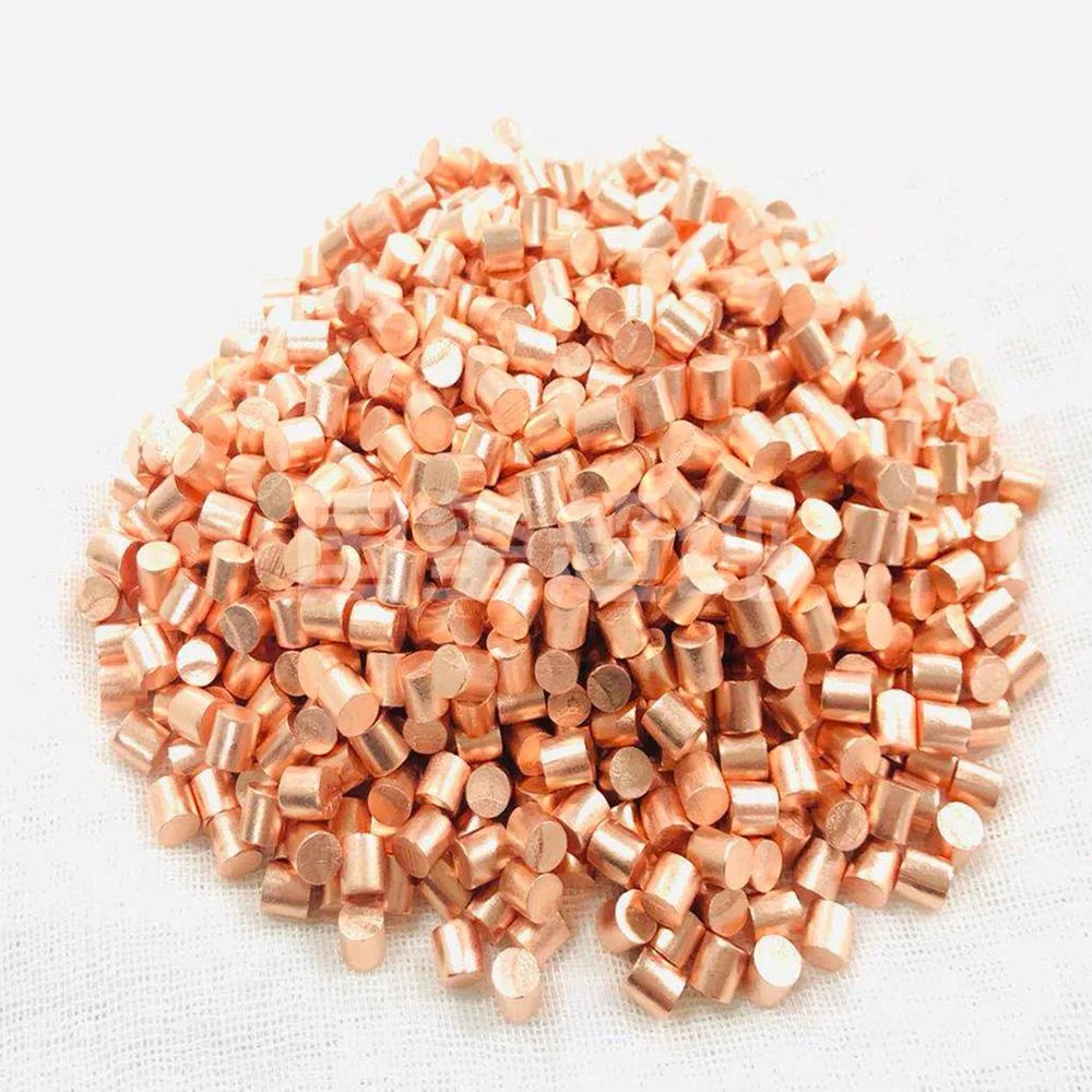 Частицы Меди Высокой Чистоты 6N 99.9999%, непосредственно поставляются производителем с последовательным высоким качеством