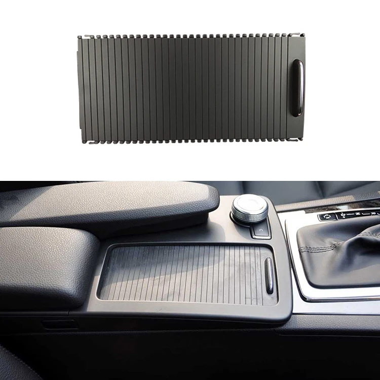 
Center Console Water Cup Holder Panel Roller Cover Cap Replacement for W204 W212 2046807607 
