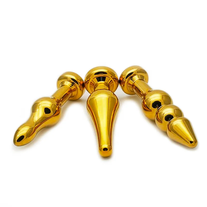 High quality toy sex adult product golden elves anal plug