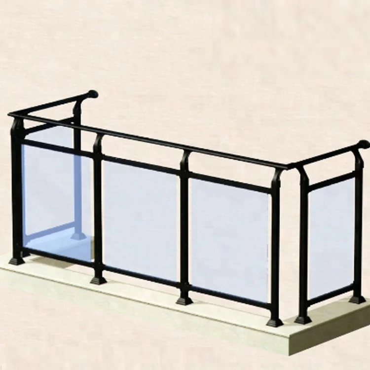 Современный Тип безопасности ISO9001: 2008 Сертификат оцинкованной стали стеклянные перила