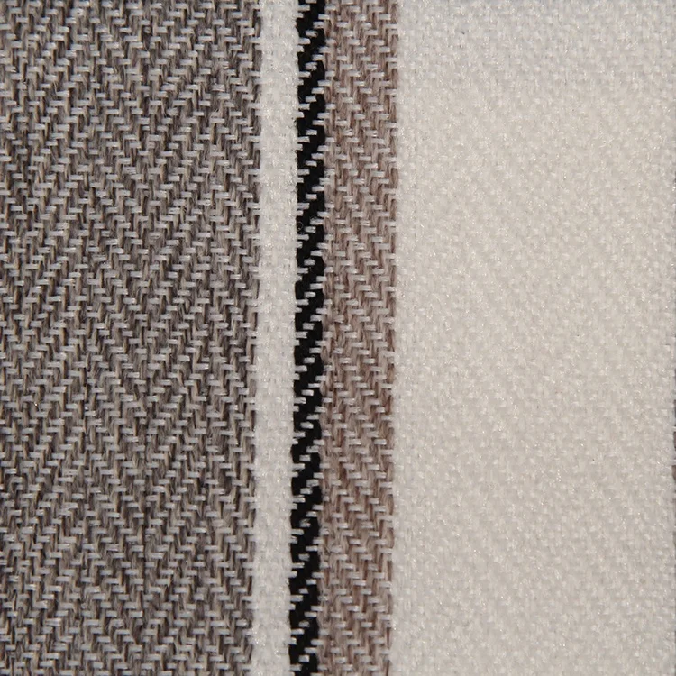 
Premium 100% polyester yarn dyed herringbone stripe cushion fabric stock lot 