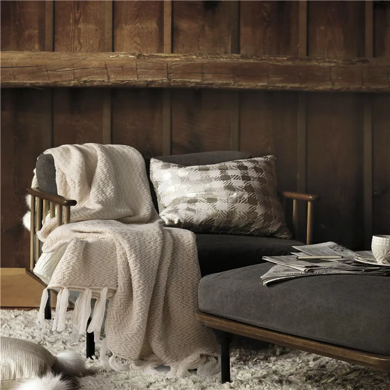 
Chinese manufacturer knitted pattern throw blanket for baby and children 