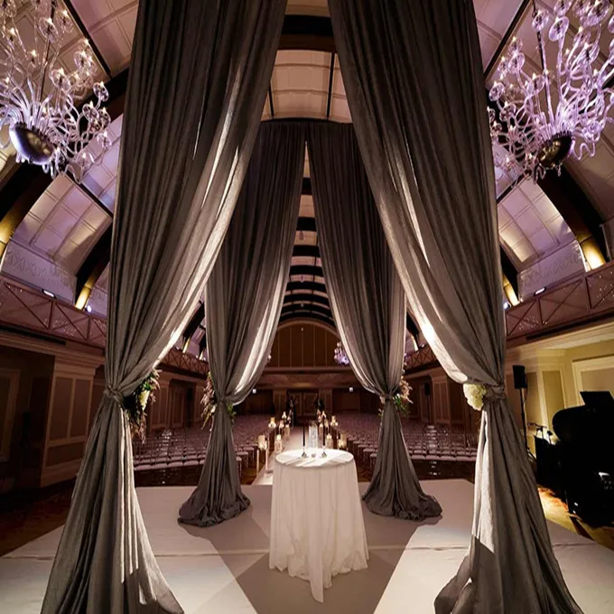 luxury wedding decorations with pipe and drape systems