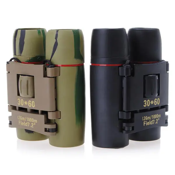 Lightweight Compact HD 30x60 Camouflage Color Military Design Day And Night Vision Zoom Binoculars Telescope for Outdoor Camping