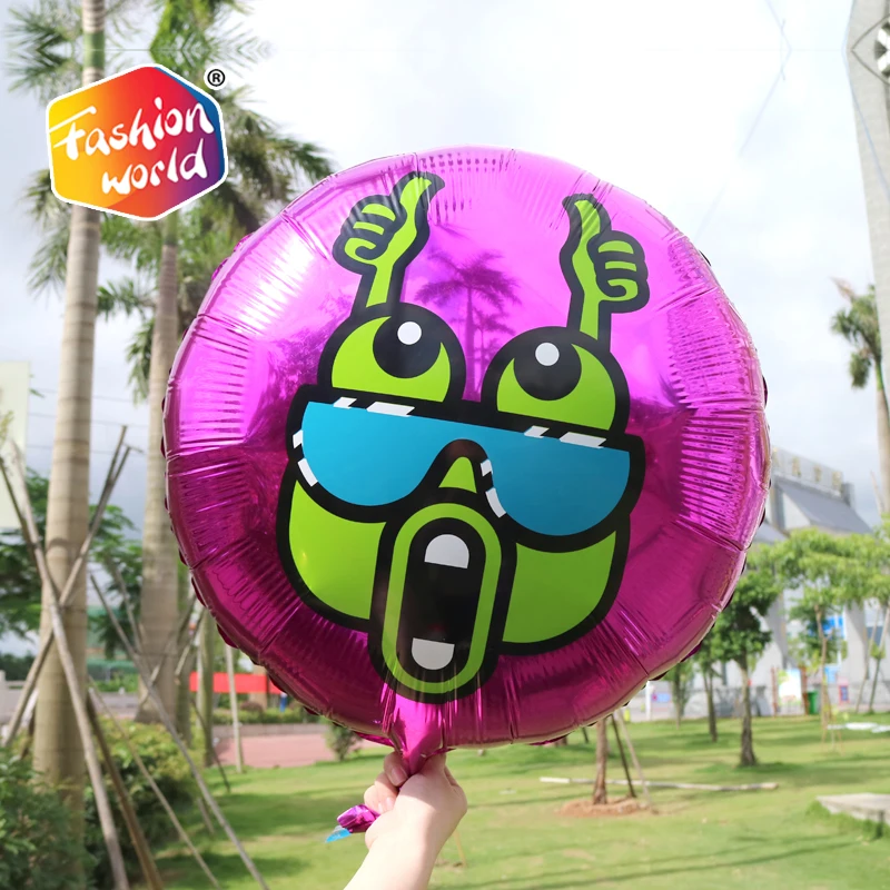 
23 inch Rock and roll style frog aluminum foil balloons lift off helium foil balloons 