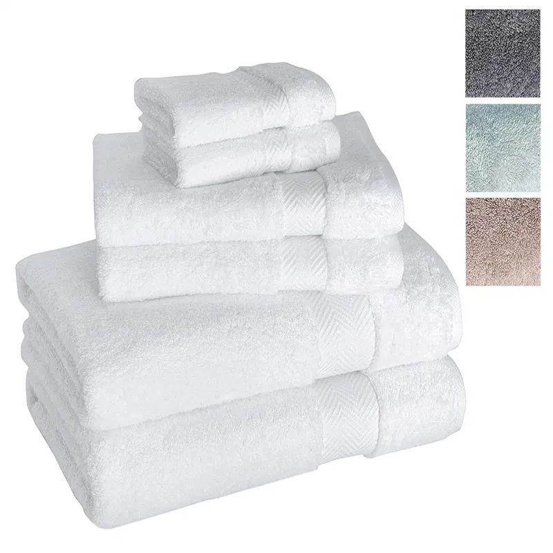 Hotel quality 600GSM long pile Egyptian Cotton 33x33cm square face towel 24pcs/pack white plain washcloth towel set