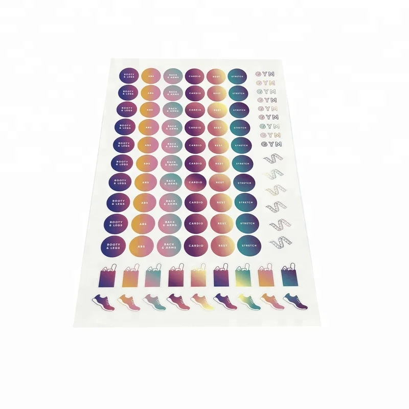 Hot sale decorative Enjoy weekly monthly colorful custom journal planner sticker sheets sticker for planner