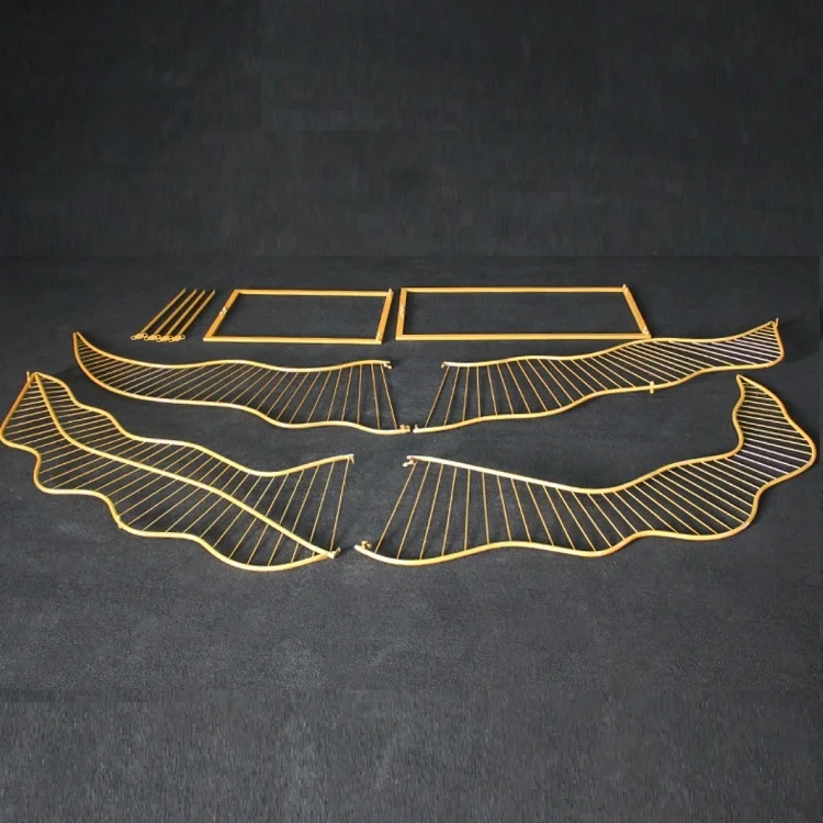 2019 New design LED iron art large flower Chrysanthemum petals event decoration,  stage background