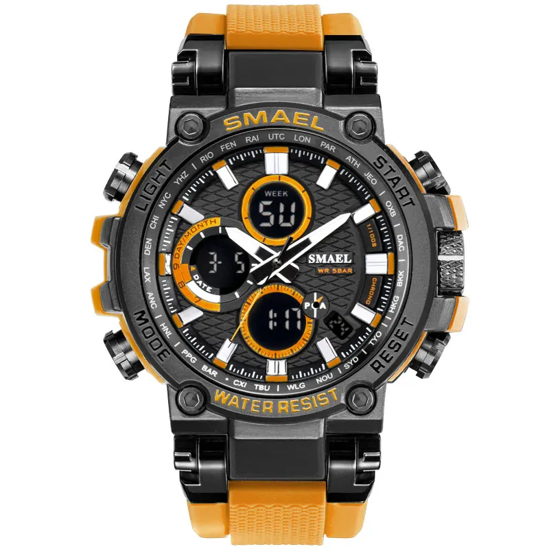 
SMAEL Manufacturer Wholesale New Product 1803 Sport 50M Resistant Electronic Sport Wrist Watch 