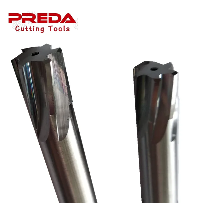 Solid carbide 6 flutes straight reamers endmill with internal coolant holes