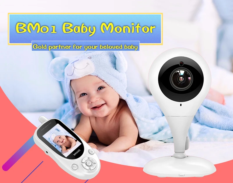 HDKING  2.4 Inch HD Screen with 10pcs 940 Infrared Night Vision Leds wifi dual communication Baby Monitor