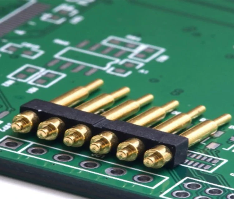 
2.54mm Pitch Pogo Pin Contact 6 Pin Spring Loaded Pogo Pin Connector For Electronics Device 