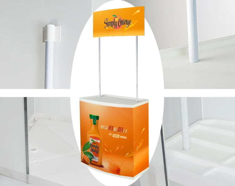 
Exhibition Table Promotion Counter Table Design Pp Plastic Folding Table 