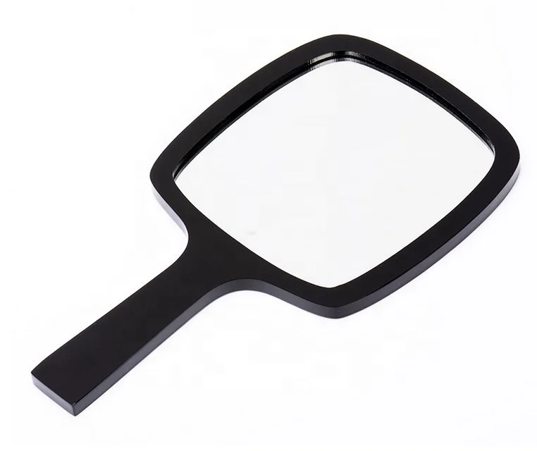 Simple Style Hanging Acrylic Handle Square Make up Mirror