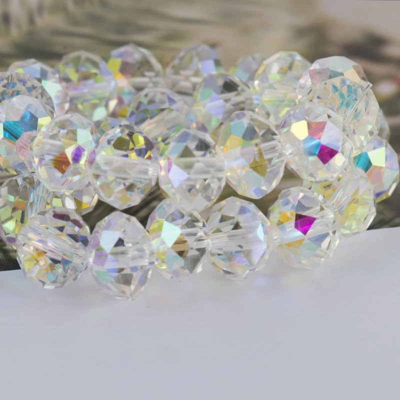 Xichuan высшее качество K9 стеклянные хрустальные камни бусины AB Rondelle граненые Abacus для лэмпворк