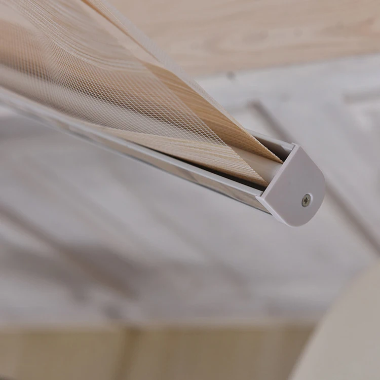 KIEI Polish Brass Chrome Smart Blinds Plexiglass Vertical Blinds Zebra Blinds