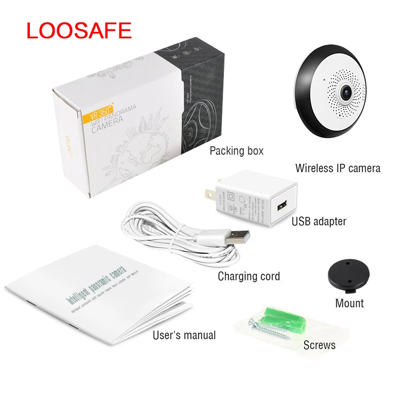 Беспроводная ip-камера Wi-Fi FishEye 360 градусов Мини CCTV камеры VR 1.3MP охранных по телефону
