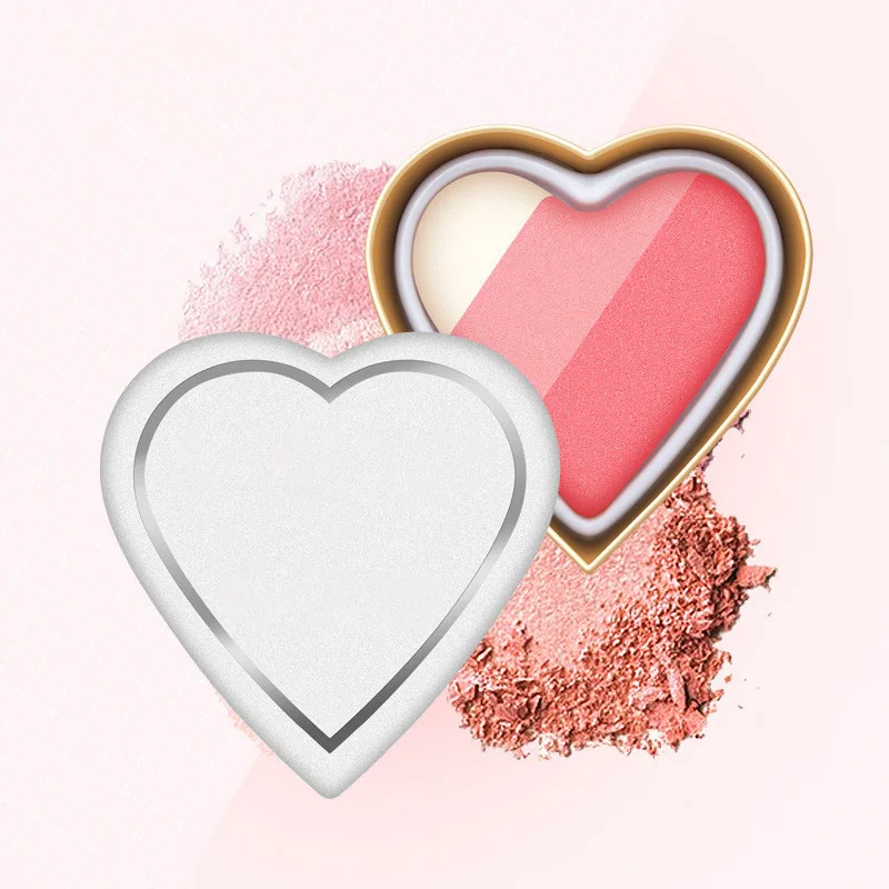 Индивидуальные Румяна теплый цвет сердце румяна