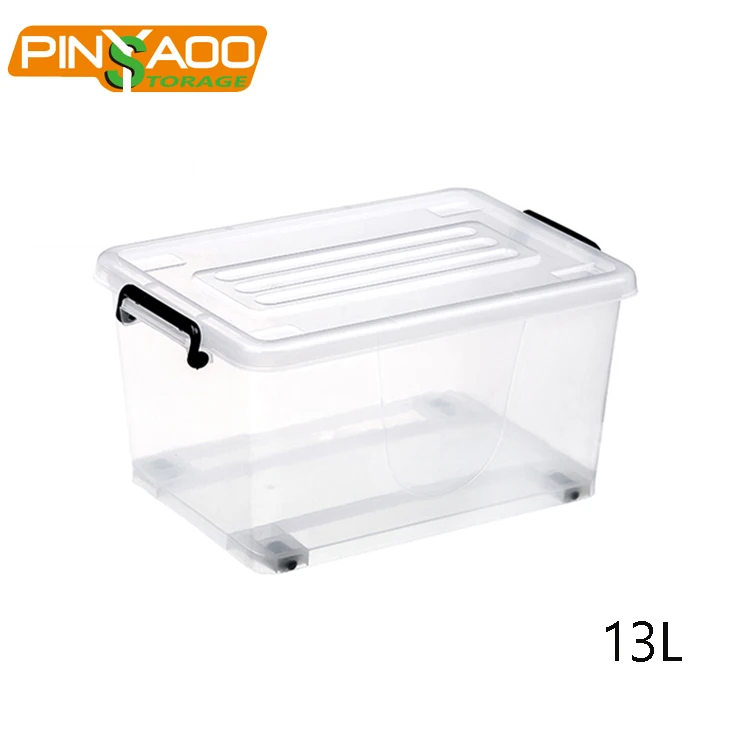 2022 Eco-friendly new product 13 L plastic storage baskets with lids and handles
