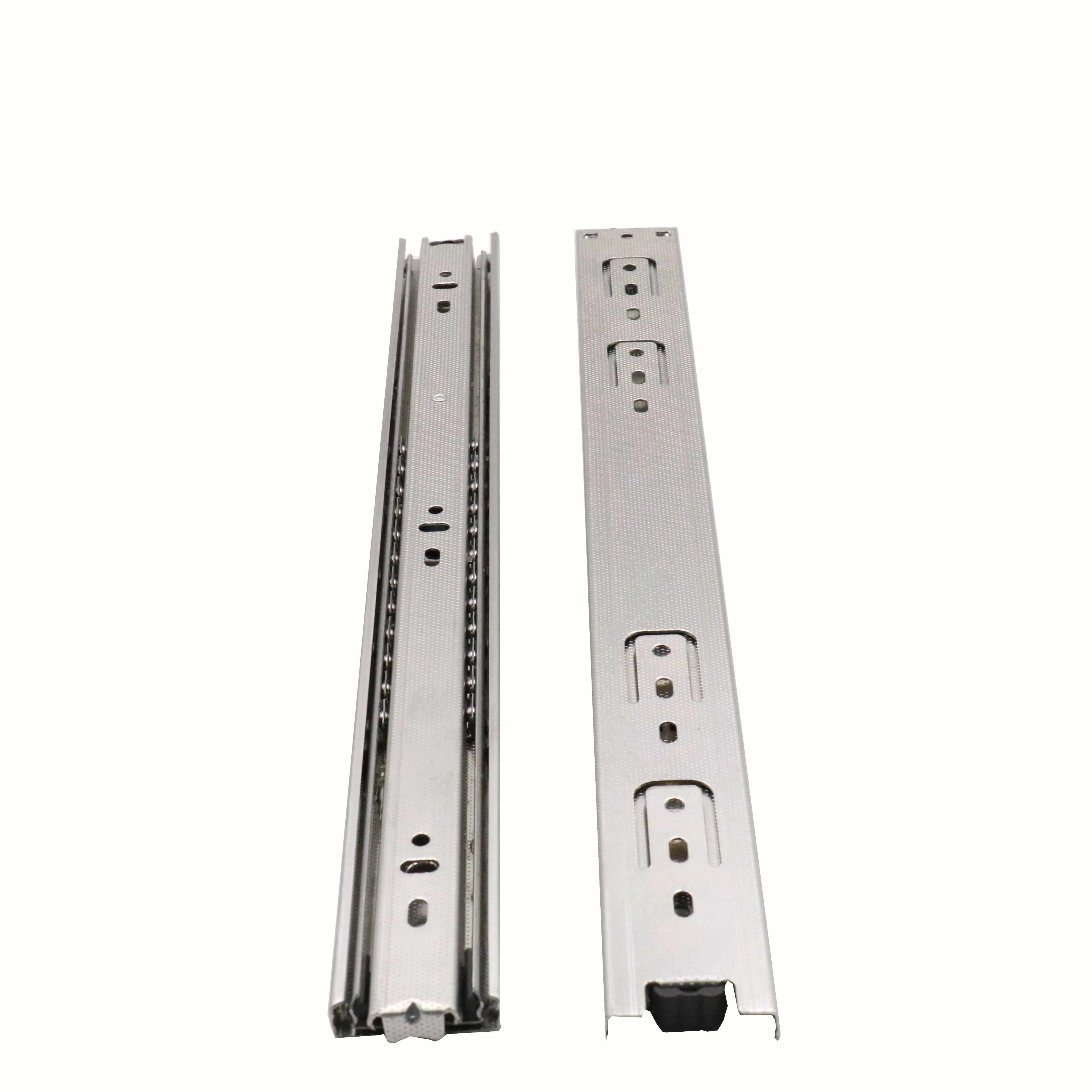 42MM slide out drawer channels telescopic three section linear ball bearing rail for furniture