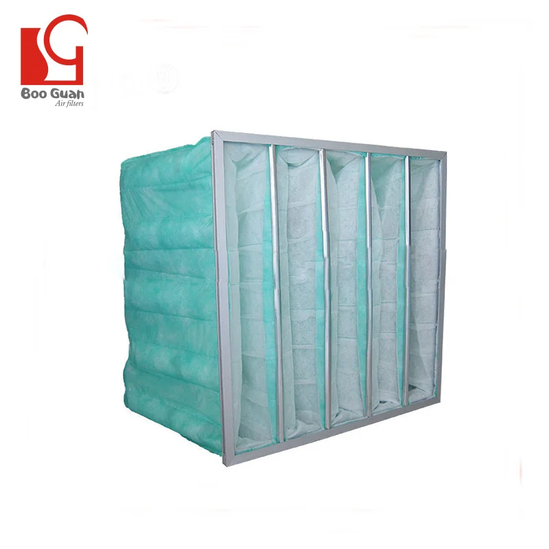 Booguan industrial ventilation pocket filter green bag filter dust extraction system