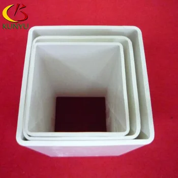 Customized sizes hydroponic tube square PVC pipe for plant growing NFT system