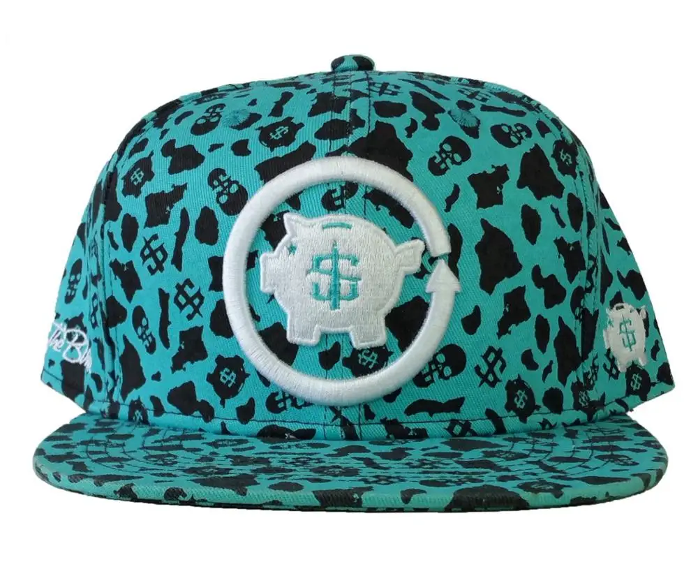 factory sublimation printing pattern snapback hat 6 panel style snapback caps