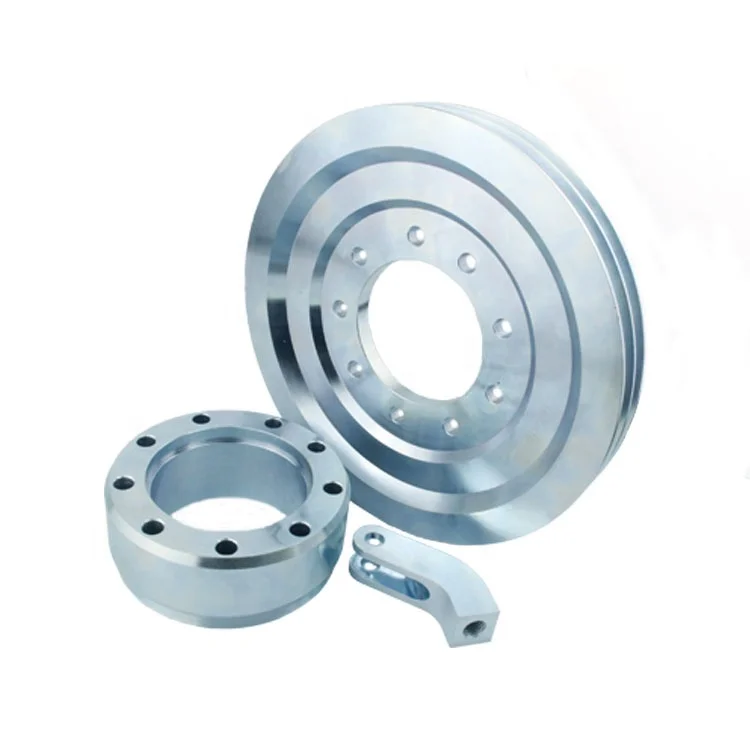 Custom Precision Galvanized Steel Mechanical Parts V Pulley Air Compressor Pulley