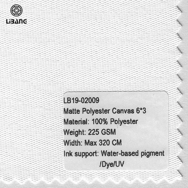 Wholesale 600dx300d Pre Coated Canvas Roll High Quality Waterproof Polyester Inkjet Canvas