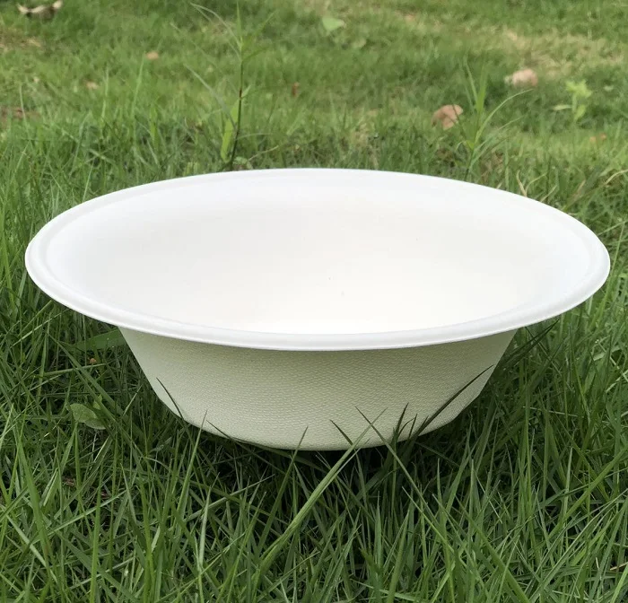 custom 12oz 24oz 32oz bagasse sugarcane paper packaging food salad fast food box/bowl/plate with lid