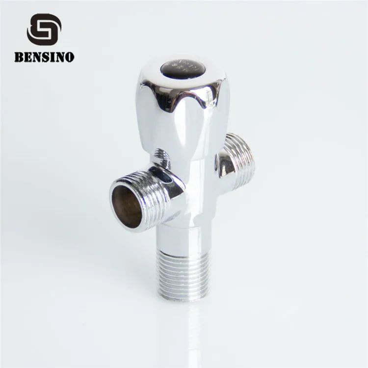 3-ходовой латунный угловой клапан для впускного отверстия для унитаза 1/2 дюйма