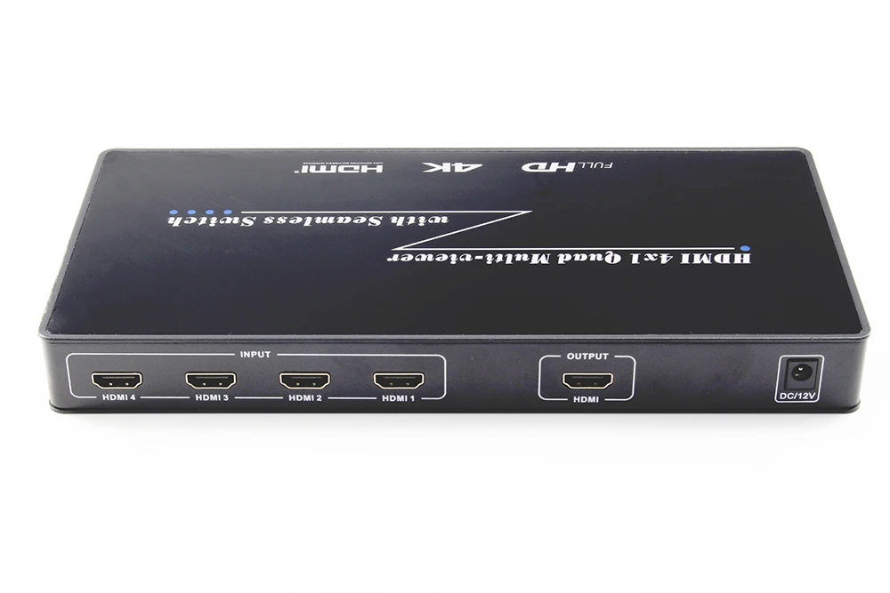 Новый 4x1 4K четырехъядерный мультипросмотр с бесшовным HDMI переключателем 4 порта коммутатор поддержкой мультиплексора 4-вход и 1