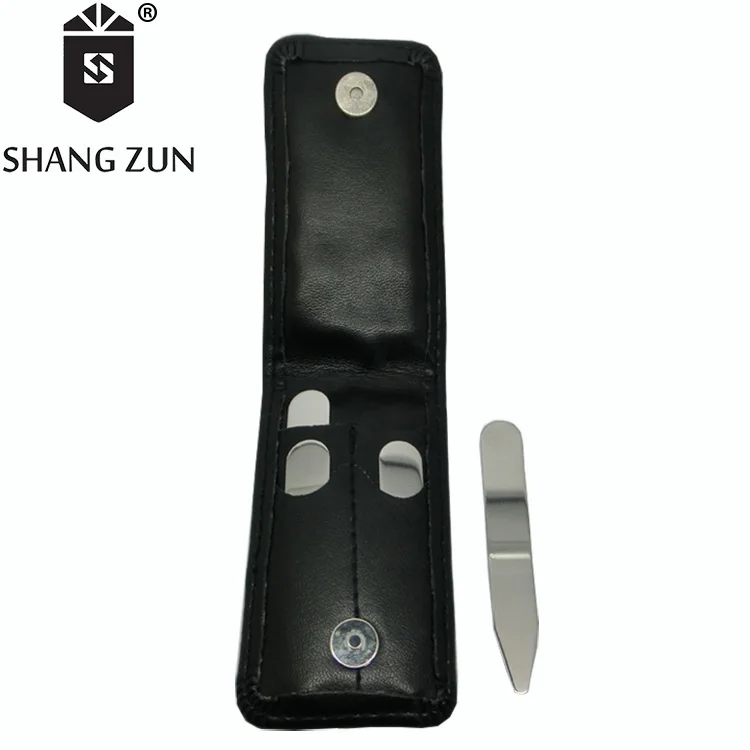 Manufacturers selling stainless steel collar support silver metal collar stays , personalized custom logo collar inserts