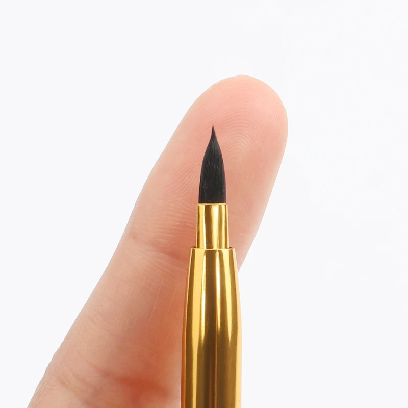 Factory Wholesale Metal Handle Private Logo Retractable Lip Brush