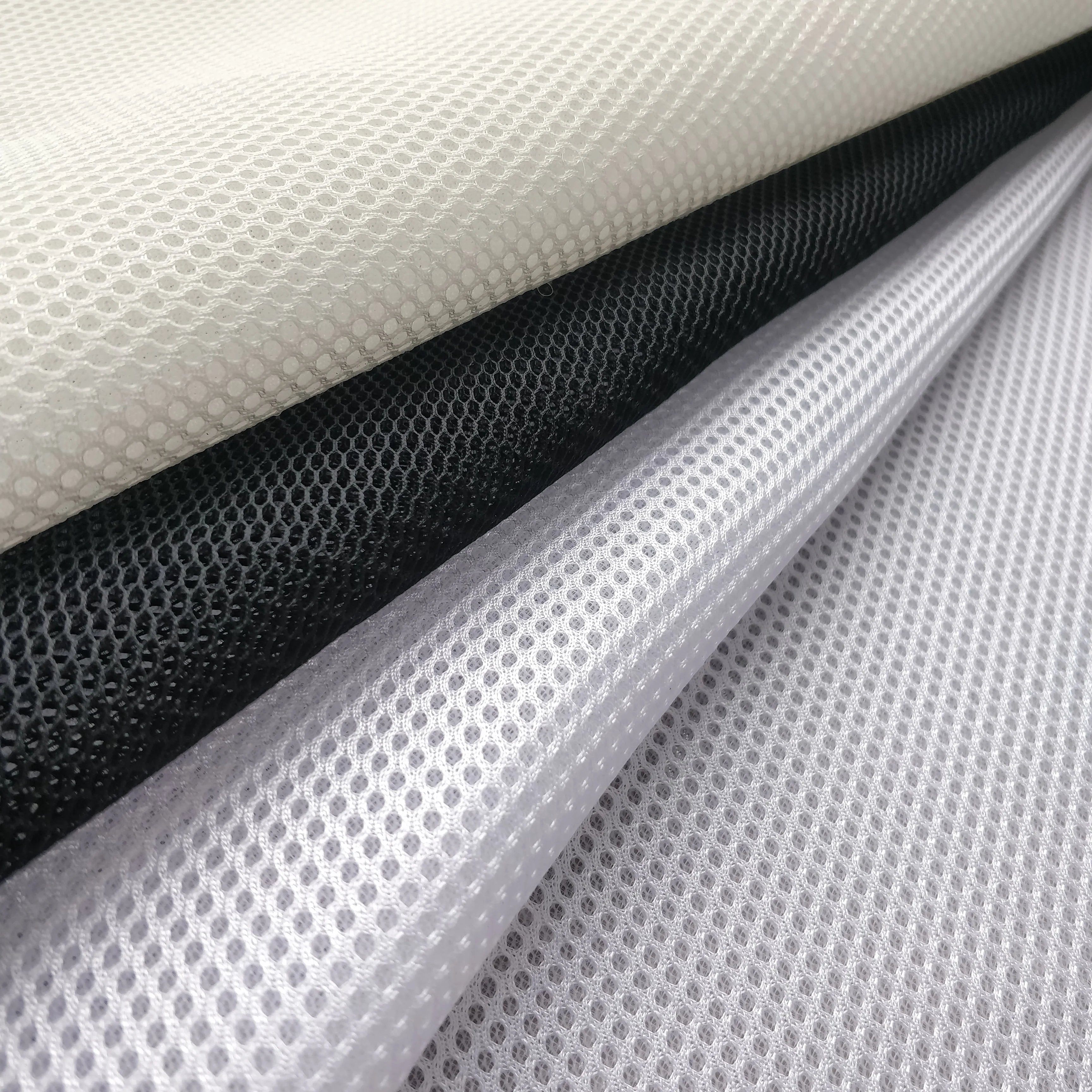 2019 hot sell new product rayon/polyester 3d air mesh sandwich wrap fabric