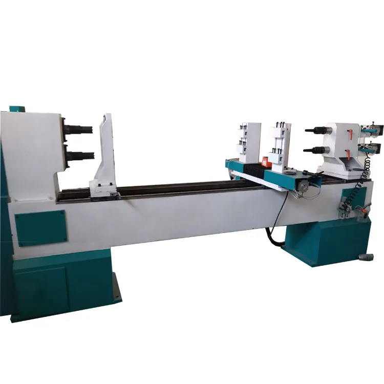 Double axis automatic CNC wood turning lathe machine for sale