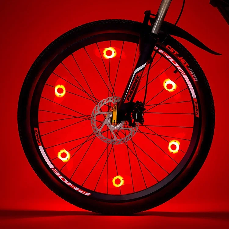 
Wholesale Professional colorful led bicycle wheel light spoke tire light bike tyre light for car Mountain bike warning Cycling 