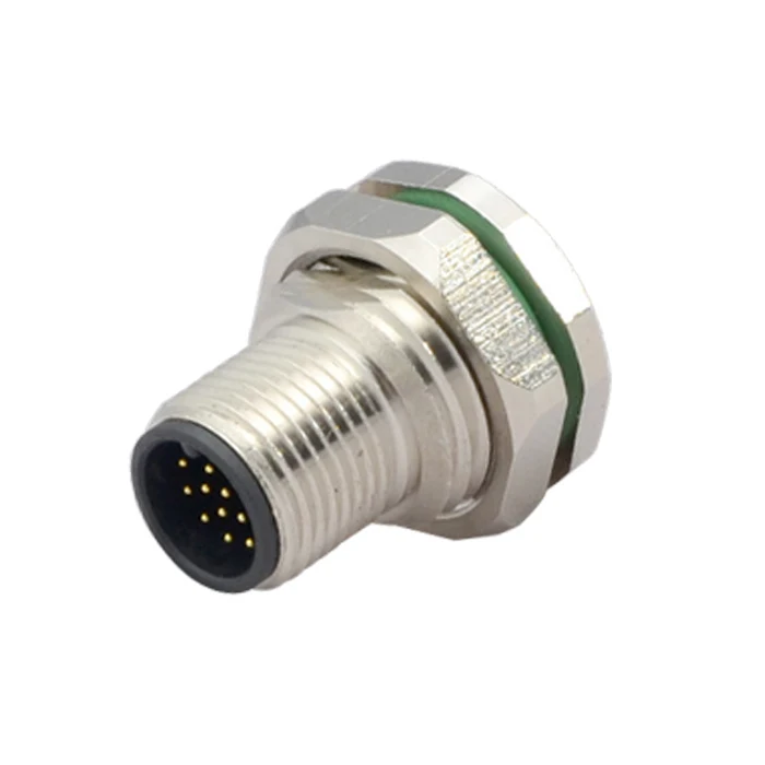 Hot sell m12 connector female 5 pin circular socket a coding 4